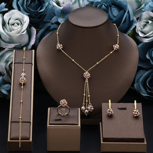 Stylish Handmade Woven Jewelry Set