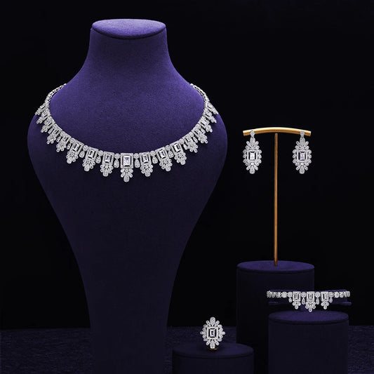 Elegant Zirconia Bridal Jewelry Set