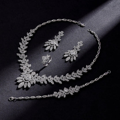 Popular Zirconia Bridal Jewelry Set